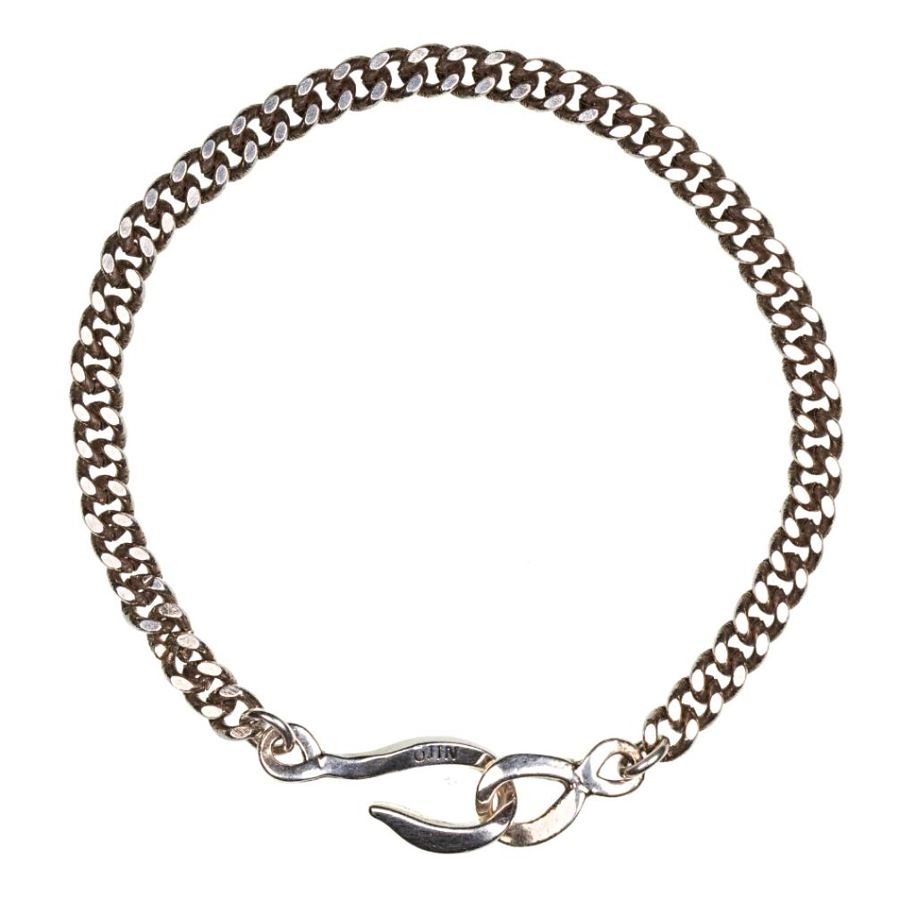 Chaîne diamanté gourmette argent homme ÕJIN by Léo