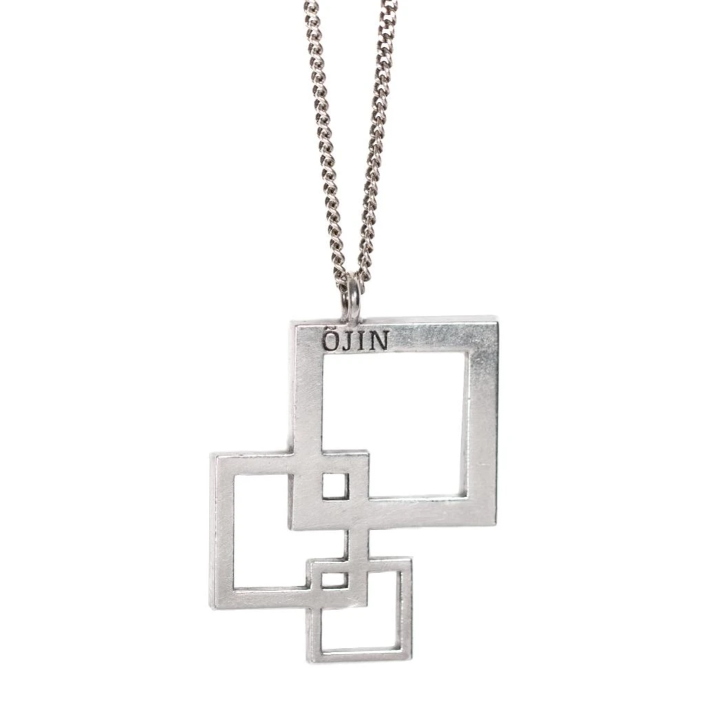 Collier créateur argent forme géométrique Kuroso ÕJIN by Léo