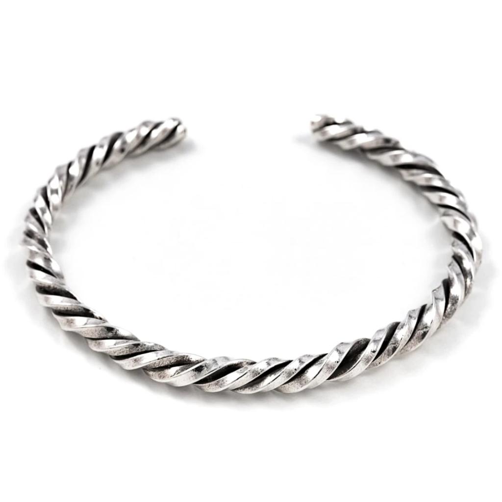 Bracelet jonc argent torsadé ÕJIN by Léo