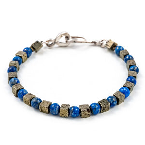 
                
                    Charger l&amp;#39;image dans la galerie, Bracelet créateur lapis lazuli et argent Nami ÕJIN by Léo
                
            