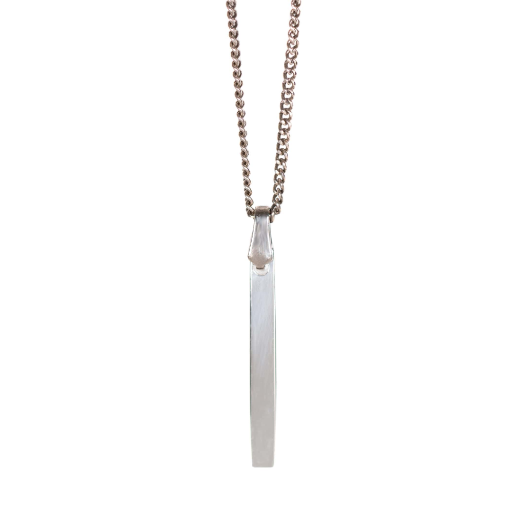 Collier bloc argent créateur modèle Jundo ÕJIN by Léo