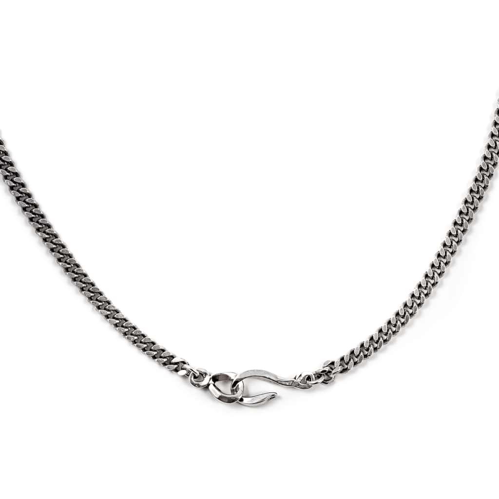 Chaîne maille gourmette et fermoir argent Okane ÕJIN by Léo
