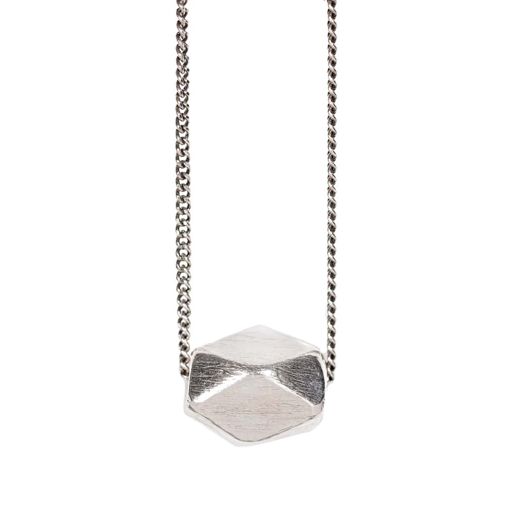 Collier pendentif géométrique argent 925 Taisho ÕJIN by Léo